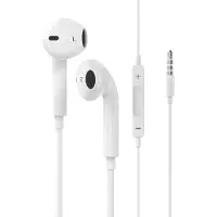 Sinox in-ear høretelefoner 3,5mm med mikrofon. Hvid