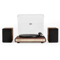 Crosley C65 Bluetooth Turntable and Speakers Walnut