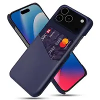 Mtp Products iPhone 17 Pro Max/18 Pro Max KSQ Deksel med Kort Lomme - Blå