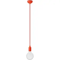 Creative Cables Med Bulb Silikon Fargerik Pendellampe Med Tekstilkabel
