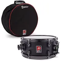 Premier Artist 12" x 6" Birch Snare Drum & Soft Case Stealth Black