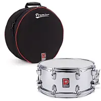 Premier Artist 14" x 6.5" Steel Snare Drum Chrome & Soft Case