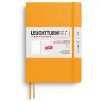 Adlibris Kalender A5 18m 25–26 Ukentlig Planlegger/Notatbok Soft Rising Sun Leuchtturm1917