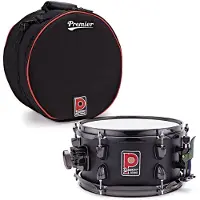 Premier Artist 10" x 5.5" Birch Snare Drum & Soft Case Stealth Black