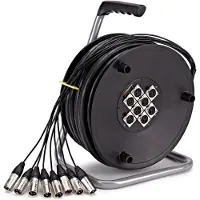 Studiospares 8 XLR Snake Cable Drum 25m