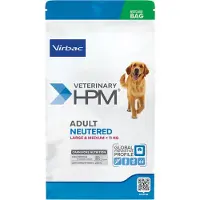 Virbac Hpm Adult Neutered Large & Medium Hundefôr 12kg