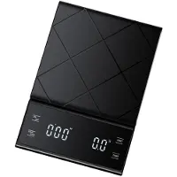 INF Digital kaffevekt, 5 kg/0,1 g med USB-lading Black