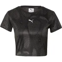 Puma DARE TO All Over Print Baby Tee Women, Clothing, Black, M