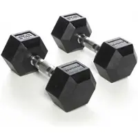 Olive Rubber Hex 10kg Hantel 2 Enheter