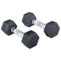 Olive Rubber Hex 3kg Hantel 2 Enheter