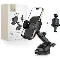Tech-Protect V3 Car Mount for Dashboard Window or Air Vent Grille - Black