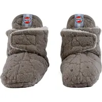 Green Cell Lodger Fleece sko tøfler med anti-skli såle, brun Fleece Buffalo 12-18 m