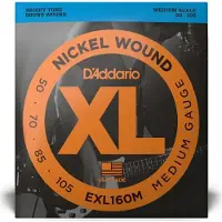Daddario EXL160M Nickel Wound Bass Medium 50-105 Medium Scale