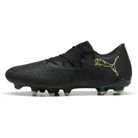 Puma FUTURE 8 MATCH FG/AG Low Football Boots Unisex, Shoes, Black/Fizzy Light/Green Terrain, 43