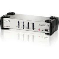 Aten CS1734B - KVM / lyd / USB-svitsj - 4 x KVM/lyd/USB - stasjonær