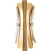 Opviq Vegglampe Lınea, gullfarget, høyde 48 cm, metall, E14