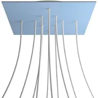 Creative Cables Kroq4010f114 Xxl Rose-one Sett Med Firkantede Lyseblå Roser