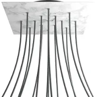 Creative Cables Krovnq4015f105 Xxl Rose-one Square Carrara Marmor Rose-sett