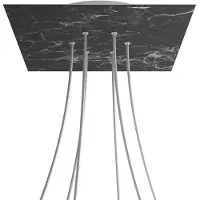 Creative Cables Kroq406f104 Xxl Rose-one Square Marquina Marmor Rose Sett
