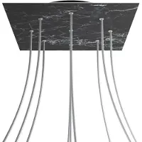 Creative Cables Krovnq409ef104 Xxl Rose-one Square Marquina Marmor Rosesett