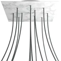 Creative Cables Kroq4012f105 Xxl Rose-one Square Carrara Marmor Rose Sett