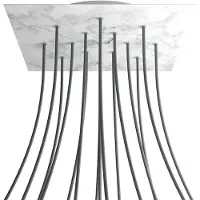 Creative Cables Kroq4015f105 Xxl Rose-one Square Carrara Marmor Rose Sett