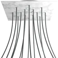 Creative Cables Kroq4014f105 Xxl Rose-one Square Carrara Marmor Rose Kit