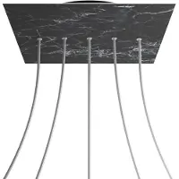 Creative Cables Krovnq405lf104 Xxl Rose-one Kvadratisk Marquina Marmor Rose Sett