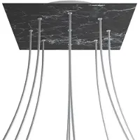 Creative Cables Kroq409ef104 Xxl Rose-one Square Marquina-marmor Rosesett