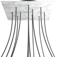 Creative Cables Krovnq4012f105 Xxl Rose-one Square Carrara Marmor Rosesett