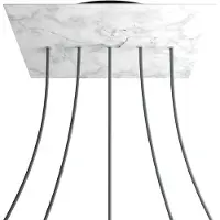 Creative Cables Krovnq405lf105 Xxl Rose-one Square Carrara Marmor Rose Sett