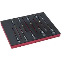 Bahco Slotted In Foam Tray 2-3 Fit&go Sett Med Flate Skrutrekkere 8 Enheter