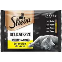 Mars Sheba Delicato Selection Fugler Boks 4x85g Kattesnacks 13 Enheter