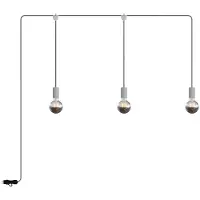 Creative Cables Med Bulb E-snake Eiva Ip65 Utendørslampe Med 3 Lyskilder Og Rosett