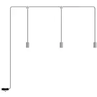 Creative Cables E-snake Eiva Ip65 Utendørslampe Med 3 Lyskilder Og Rosett
