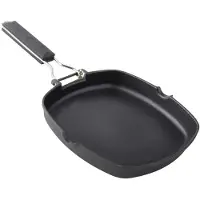 Supreme Grill I Støpt Aluminium Med Glatt Sammenleggbart Xylanhåndtak 20 Cm