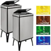 Wellhome Smarte Søppelkasser 40l 2 Enheter