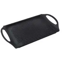 Supreme Støpt Aluminiumsgrill Med Stripet Xylan 38x28 Cm