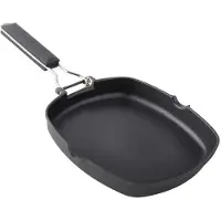 Supreme Grill I Støpt Aluminium Med Glatt Sammenleggbart Xylanhåndtak 28 Cm