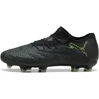 Puma FUTURE 8 ULTIMATE FG Low Football Boots Unisex, Shoes, Black/Fizzy Light/Green Terrain, 41
