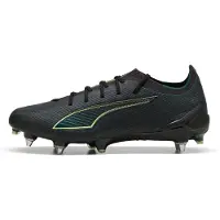 Puma ULTRA 6 ULTIMATE MxSG Football Boots Unisex, Shoes, Black/Fizzy Light/Green Terrain, 42