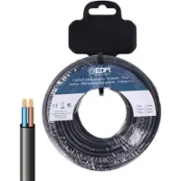 EDM H05vv-f Rull Med Flerlederkabel 2x0.75 Mm 25 M
