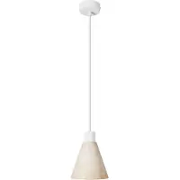 Creative Cables Med Bulb Hengende Lampe Med Kjegleformet Lampeskjerm I Tre