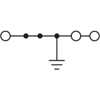 Phoenix Contact Jordklemme, Push-in-tilslutning, tværsnit:0,5 mm² - 10 mm², AWG: 20 - 8, bredde: 8,2 mm, højde: 42,2 mm, farve: grøn/gul