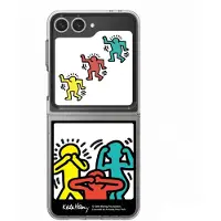 Samsung Galaxy Z Flip6 og Flip7 FE Keith Haring Photo Flipsuit Card Yellow
