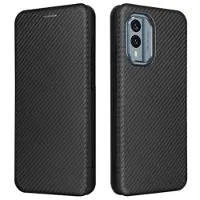 Mtp Products Nokia X30 Flip-deksel med Kortholder - Karbonfiber - Svart