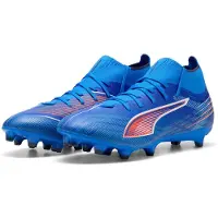 Puma ULTRA 6 MATCH+ FG/AG Football Boots Unisex, Shoes, Ultra Blue/White/Black, 45