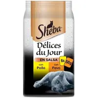 Sheba Delices Du Jour 12x6x50g Våtfor Til Katt Med Kylling Og Kalkun