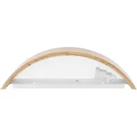 TEMAR LIGHTING Vegglampe Cleo D1DR410, eiketre, 41 cm lang, E27