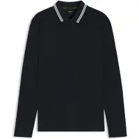 HUGO BOSS Plisy 10266738 Green Langermet Poloskjorte
